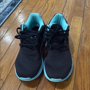 Black and Teal Athletic Shoes